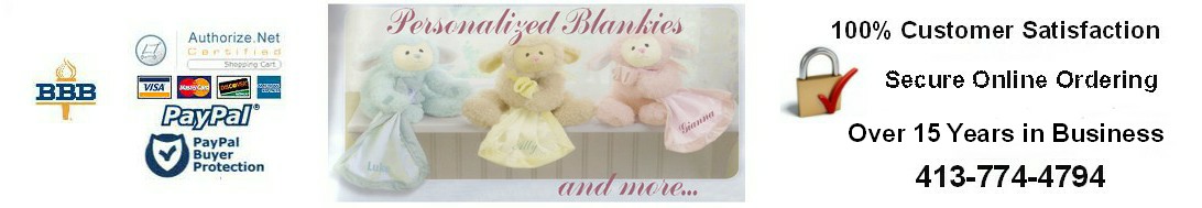 Personalized Blankies and More Header